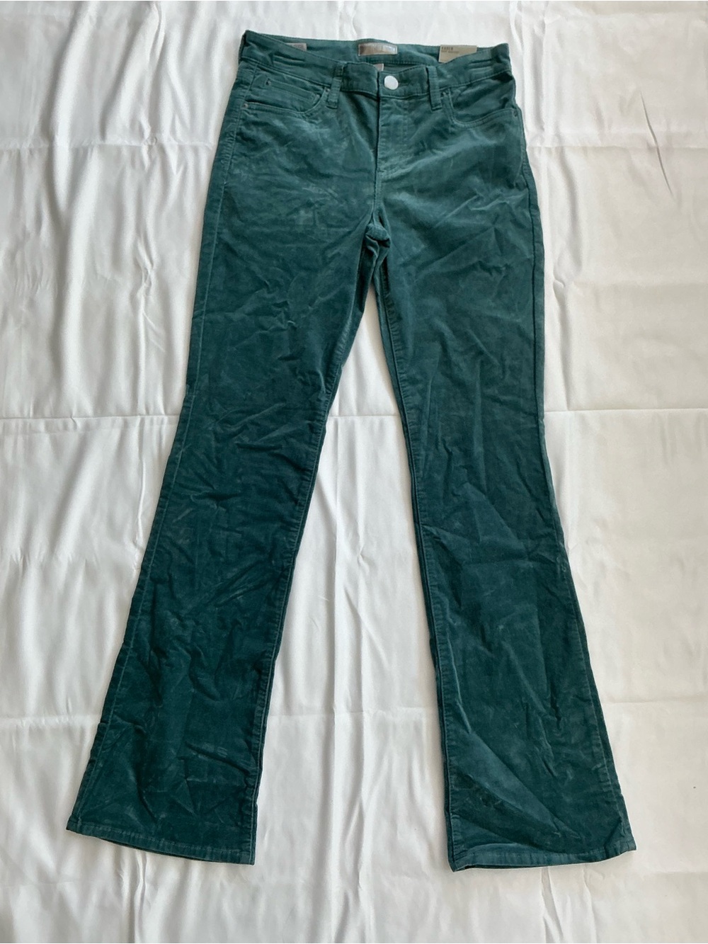 Kut from the Kloth Dark Teal Corduroy Bootcut Jeans